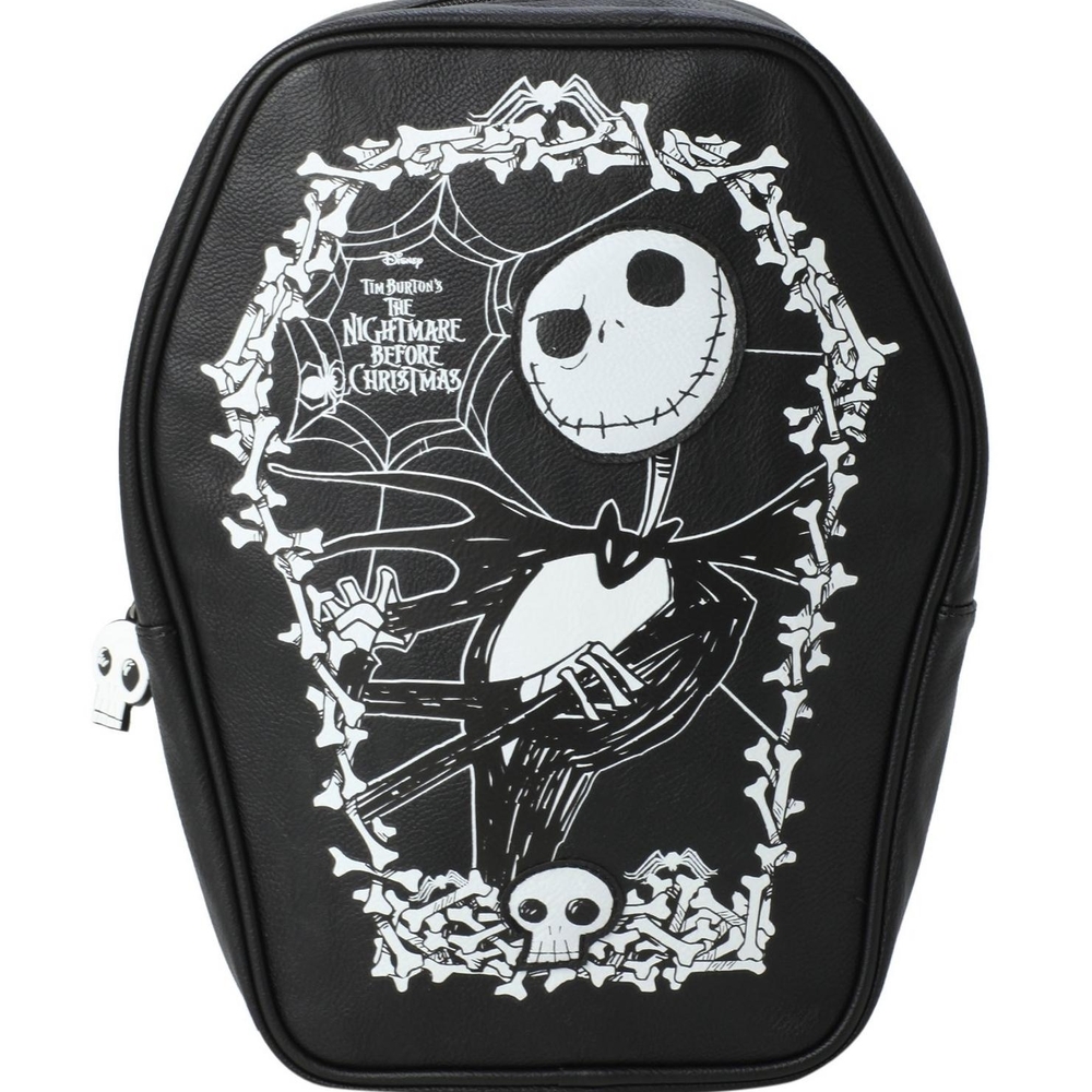 Loungefly Black and White Nightmare Before Christmas Backpack